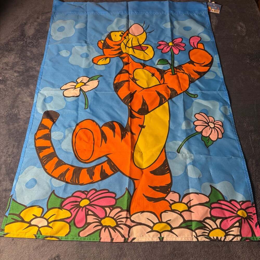 Disney Winnie the Pooh Tigger Screen Printed Flag New